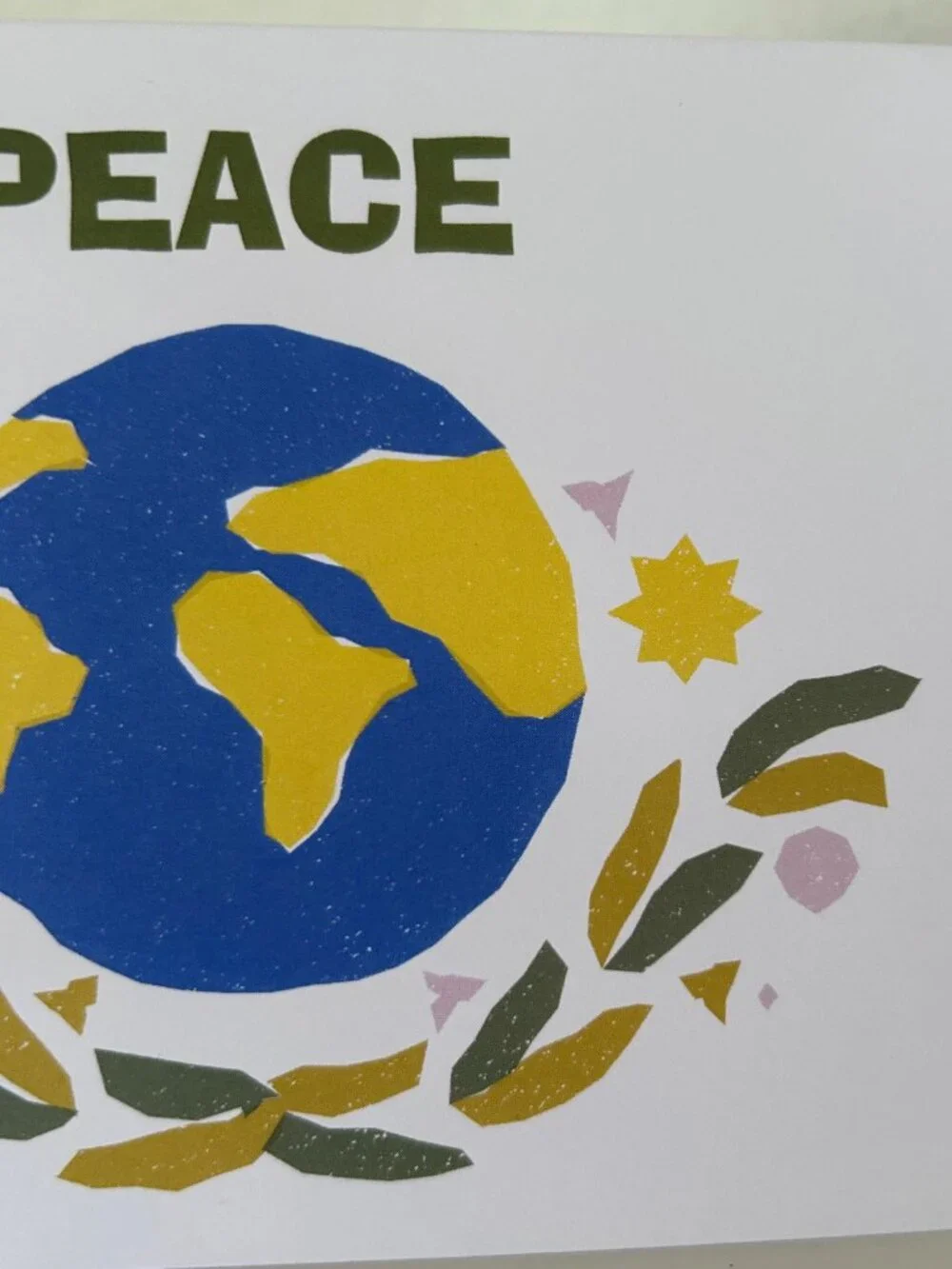 10 Peace Globe Greeting Cards with 10 Matching Envelopes